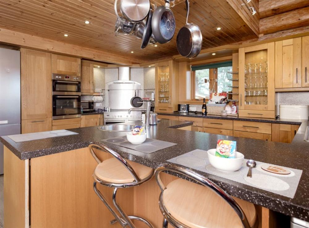 Fantastic state of the art kitchen at Mountain Bear Lodge in Nethy Bridge, near Aviemore, Highlands, Inverness-Shire