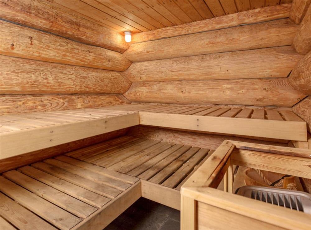Wonderful relaxing sauna at Mountain Bear Lodge in Nethy Bridge, near Aviemore, Highlands, Inverness-Shire