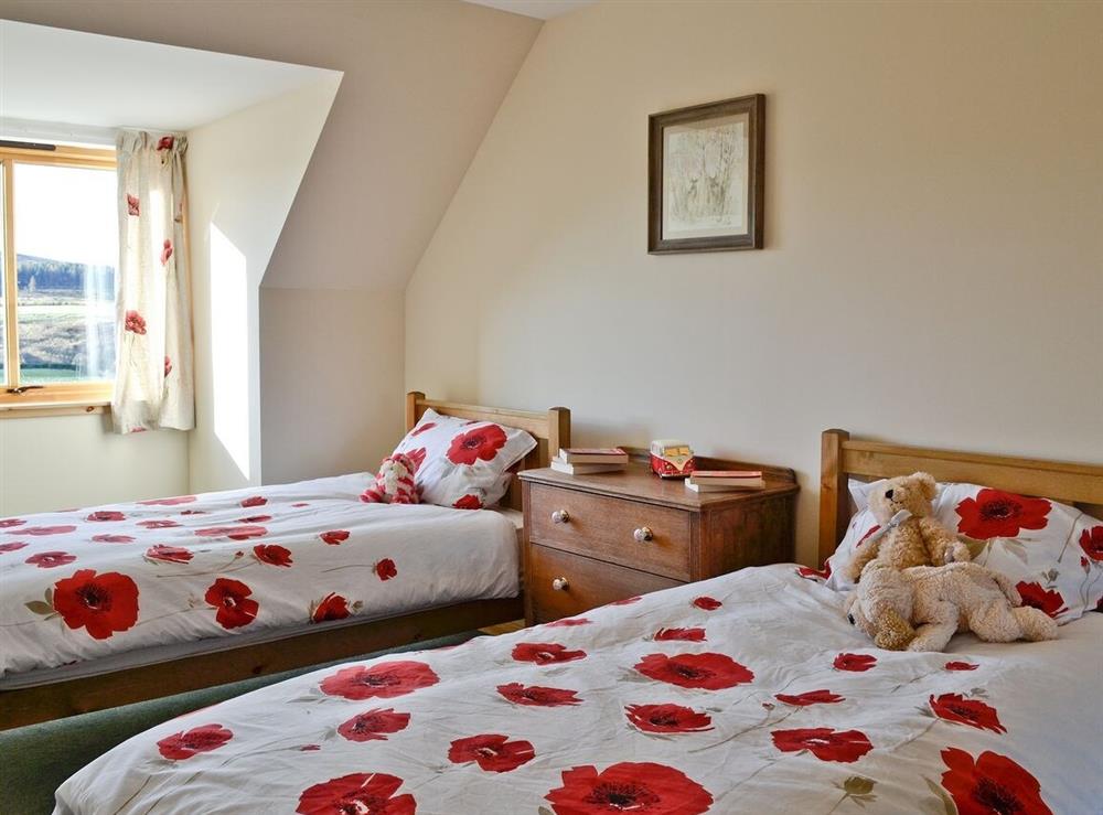 Twin bedroom at Mountain View in Ballindalloch, Banffshire