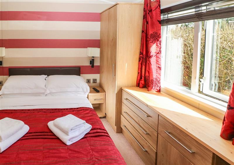 One of the 3 bedrooms at Mountain View Lodge, Tavernspite near Whitland
