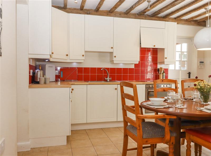 This is the kitchen at Mountfield Farm Cottage, Warehorne near Hamstreet