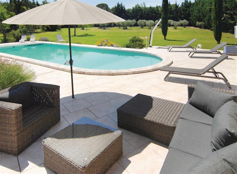Swimming pool at Mouries in Mouriès, France