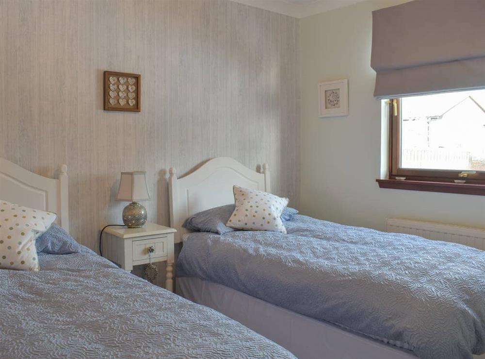 Twin bedroom at Mousebank in Forth, near Lanark, Lanarkshire