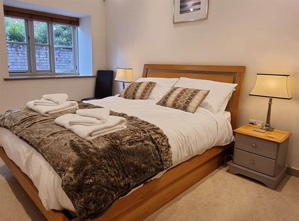 Double bedroom at Mow Barton in Dulcote, Wells, Somerset