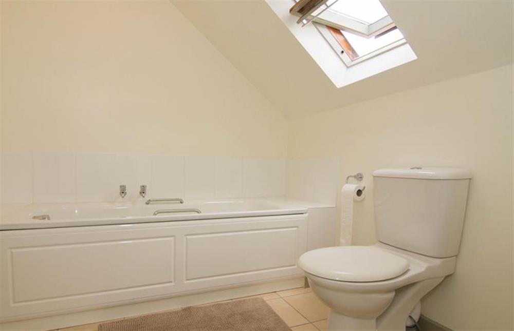 First floor: The family bathroom has bath and separate shower (photo 2) at Mow Creek Cottage, Brancaster Staithe near Kings Lynn