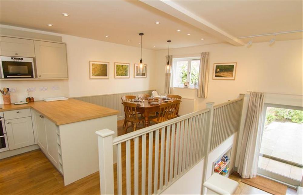 Ground floor: Double aspect open-plan kitchen / diner at Mow Creek Cottage, Brancaster Staithe near Kings Lynn