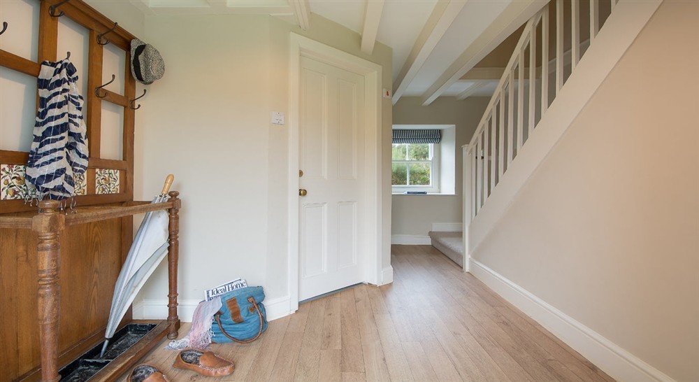 The downstairs hallway at Mowhay in Truro, Cornwall
