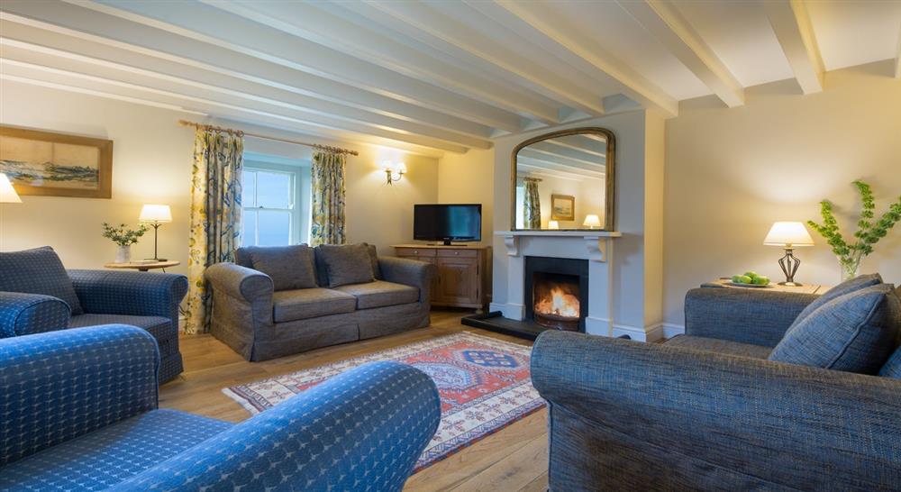 The sitting room at Mowhay in Truro, Cornwall