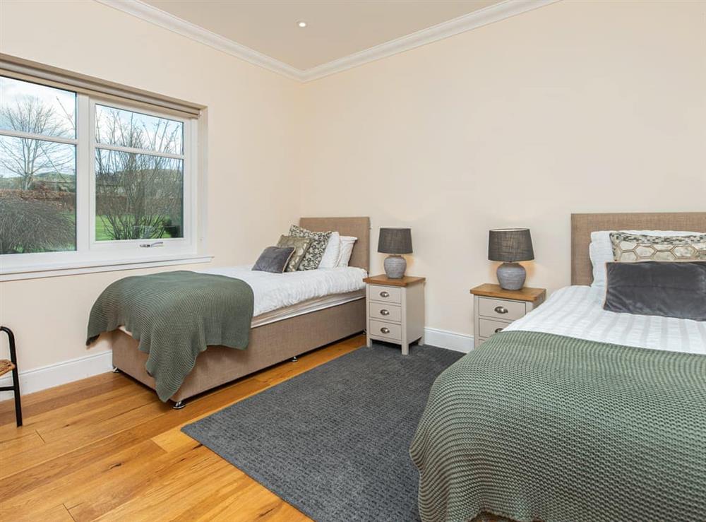 Twin bedroom at Moy Bridge Croft in Muir of Ord, Ross-Shire