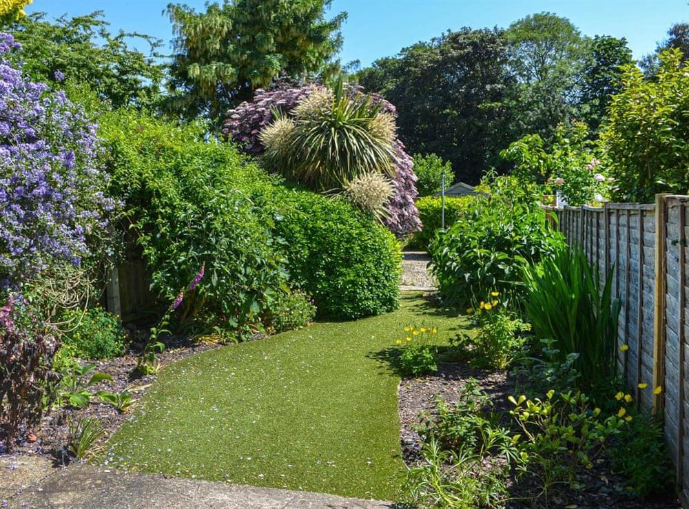 Garden at Mrs Crackers Cottage in Lund, North Humberside