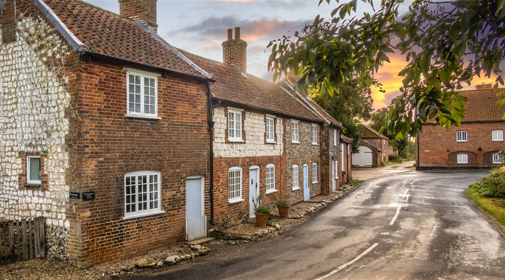 The exterior of Mrs Preedys Cottage, Norfolk