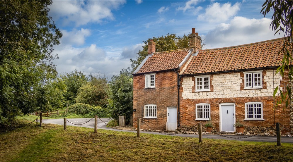 The exterior of Mrs Preedys Cottage, Norfolk