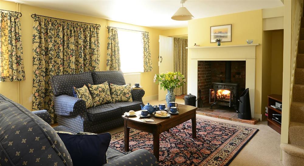 The sitting room at Mrs Preedys Cottage in Burnham-overy-staithe, Norfolk