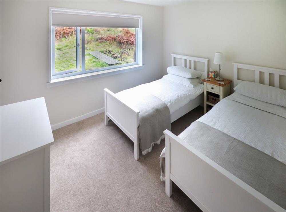 Twin bedroom at Muir-Lan in Cuan Ferry, near Oban, Argyll