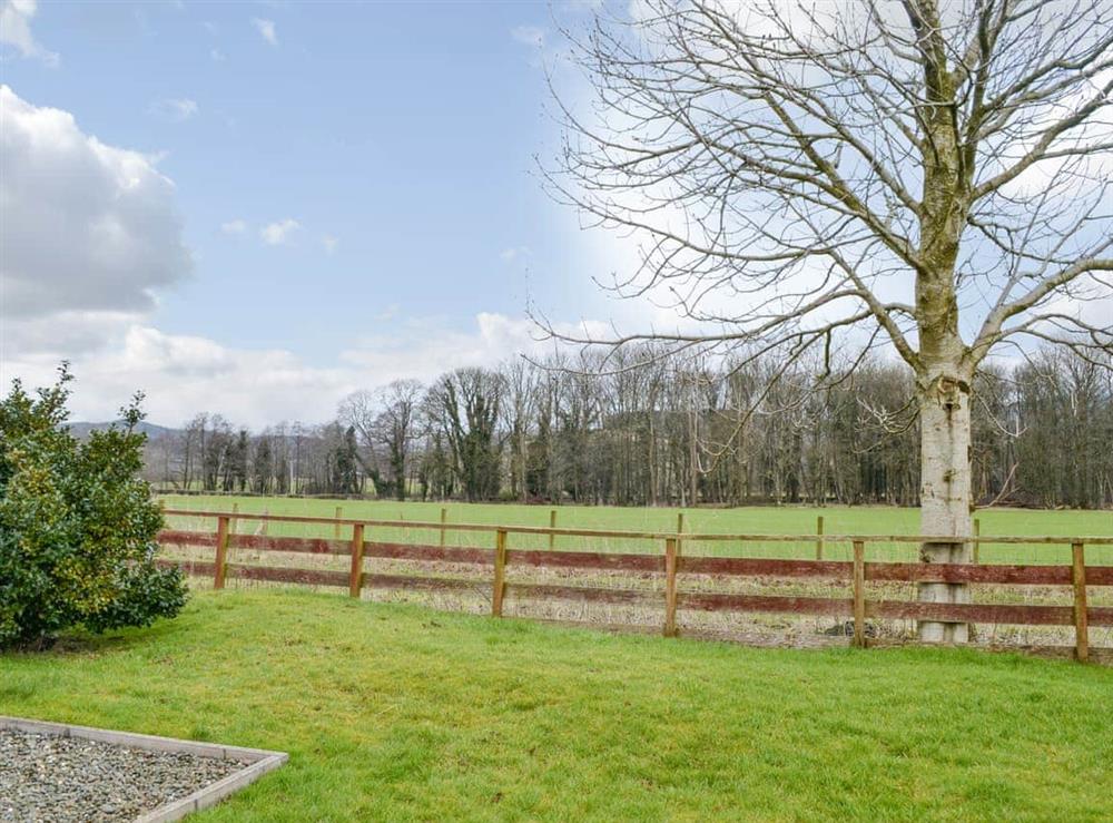Garden and grounds at Muirfad Cottage in Palnure, near Newton Stewart, Wigtownshire