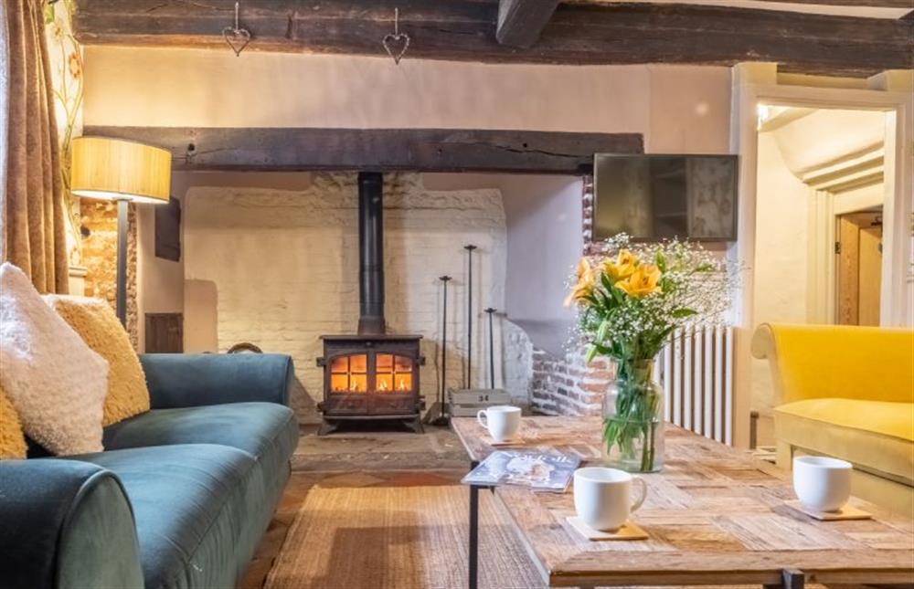 Character property with wood burning stove at Mulberry Cottage, Holt
