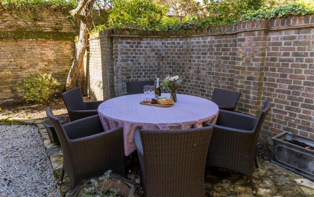 Enjoy the garden at Mulberry Cottage in Lymington