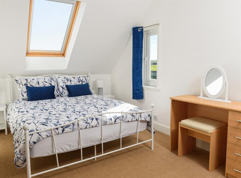 Double bedroom at Mulberry Cottage in Portyerrock, near Newton Stewart, Wigtownshire