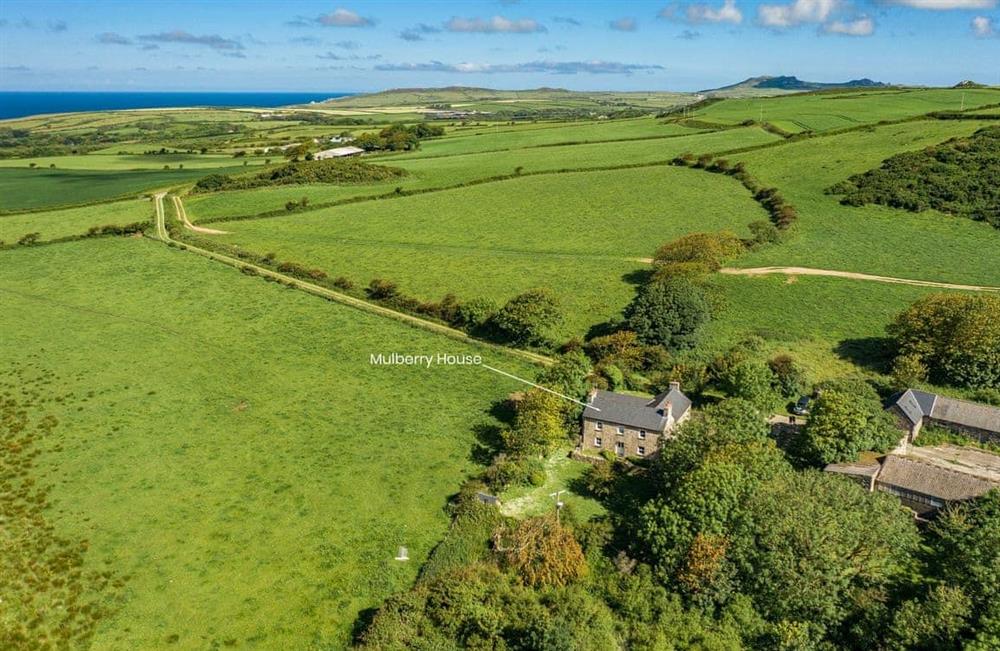 Rural landscape at Mulberry House in Granston, Pembrokeshire, Dyfed