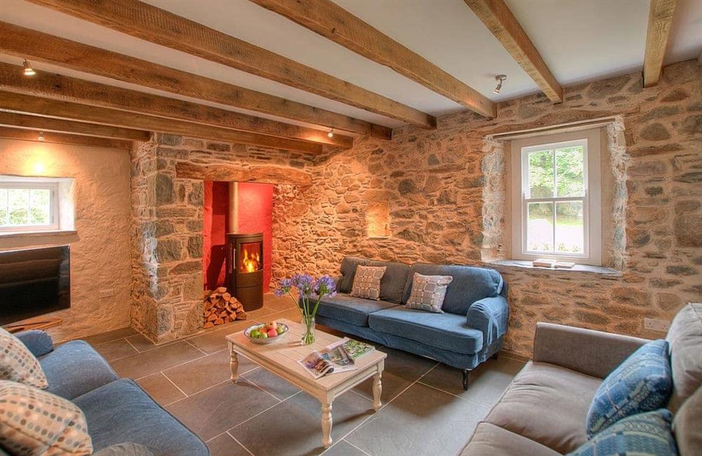 This is the living room at Mulberry House in Granston, Pembrokeshire, Dyfed