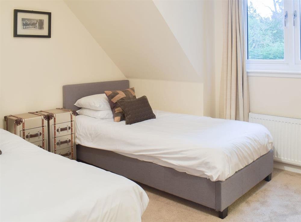 Twin bedroom at Mulberry Lodge in Musselburgh, near Edinburgh, Midlothian