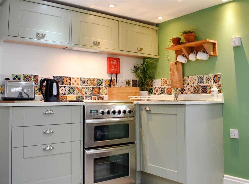 Well equipped kitchen area at Mulgrave Cottage in Saltburn, near Staithes, North Yorkshire