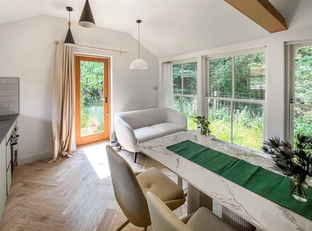 Open plan living space at Mullacash Annex in Dorking, Surrey