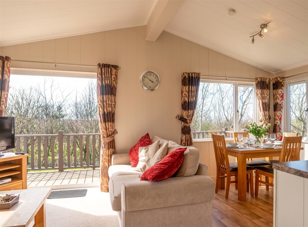 Open plan living space at 4 Atlantic Crescent, 