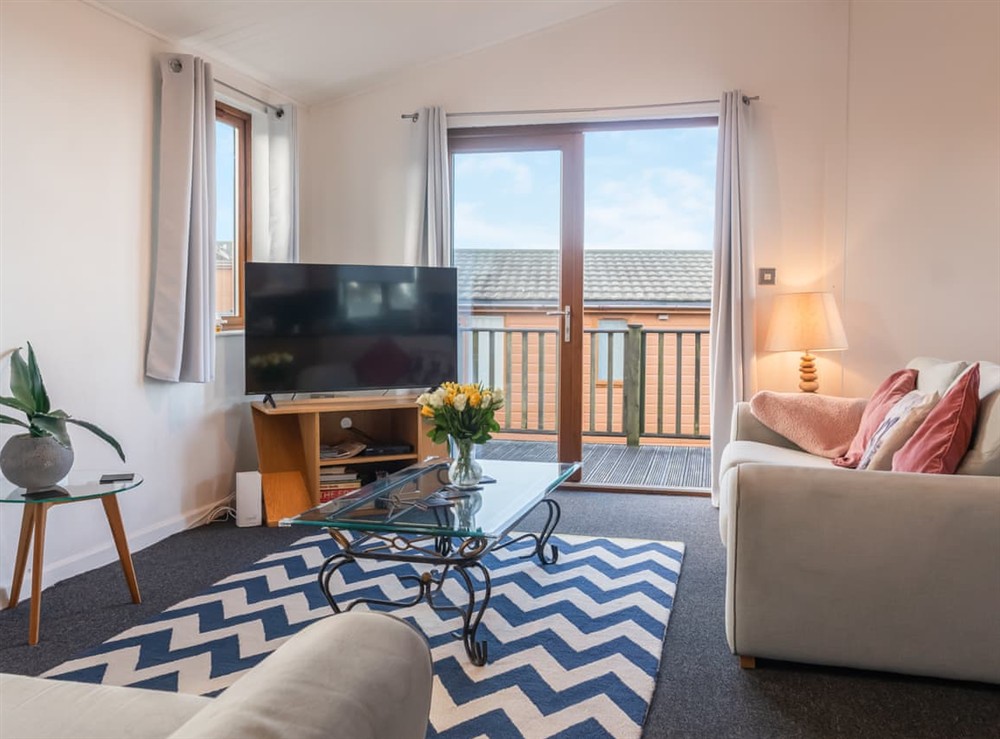 Open plan living space at Driftwood, 