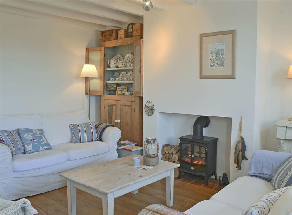 Charmingly furnished living room at Mur Llwyd in Rhoshirwaun, near Pwllheli, Gwynedd