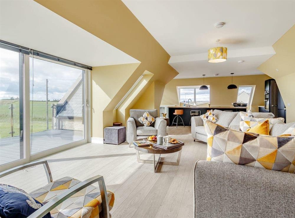 Living area at Murlin in Collieston, near Banchory, Aberdeenshire