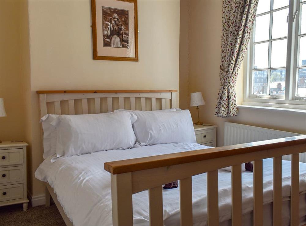 Comfortable double bedroom at Murmuration Cottage in Whitby, North Yorkshire