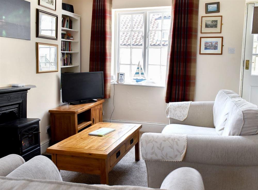 Cosy living room at Murmuration Cottage in Whitby, North Yorkshire