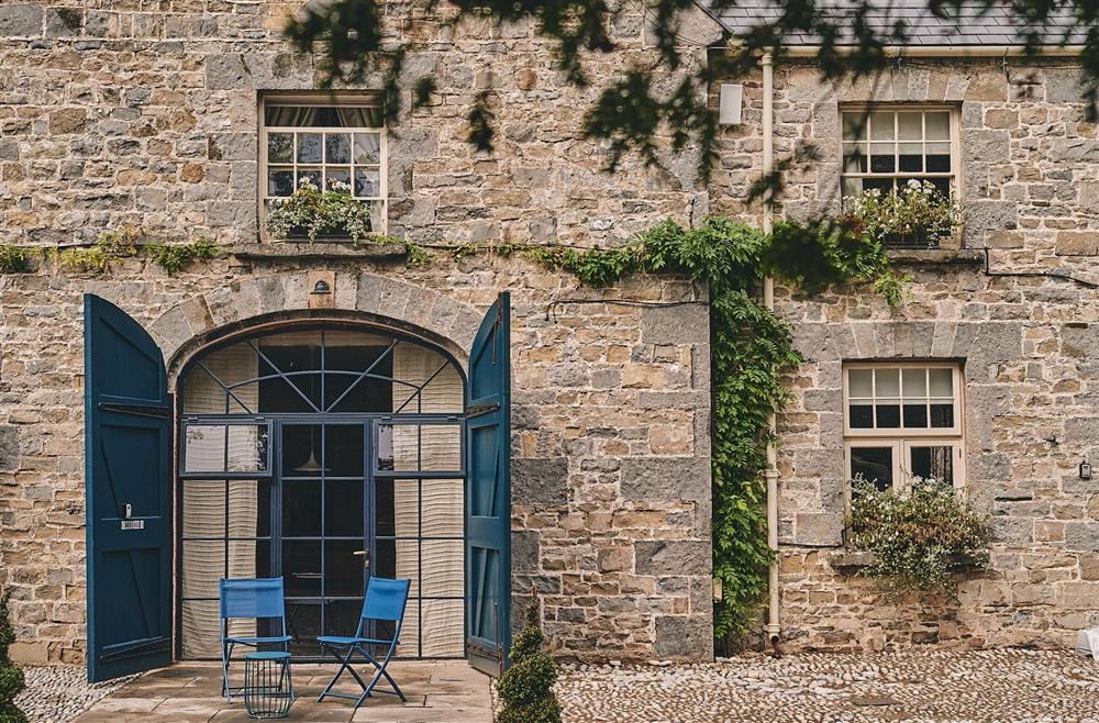 The entrance to the studio apartment through the original stable doors