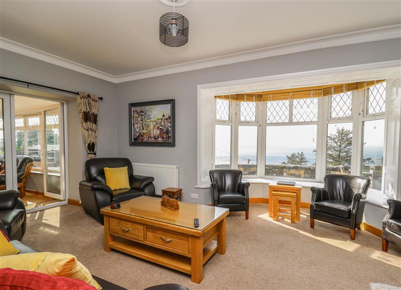 Enjoy the living room at Mynydd ar Mor, Barmouth