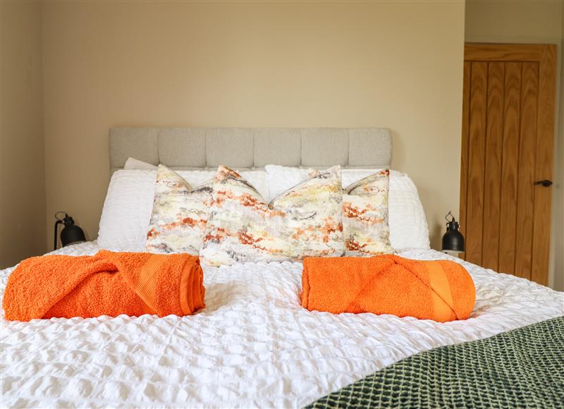 This is a bedroom at Mynydd Y Glyn Lodge, Llanfyllin near Llanrhaeadr-Ym-Mochnant