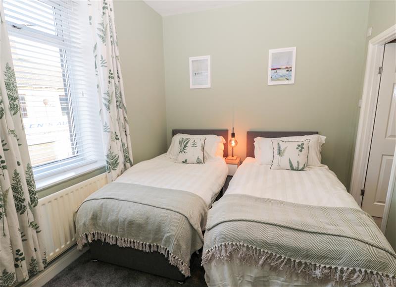 One of the bedrooms at Myrtle Cottage, Amble