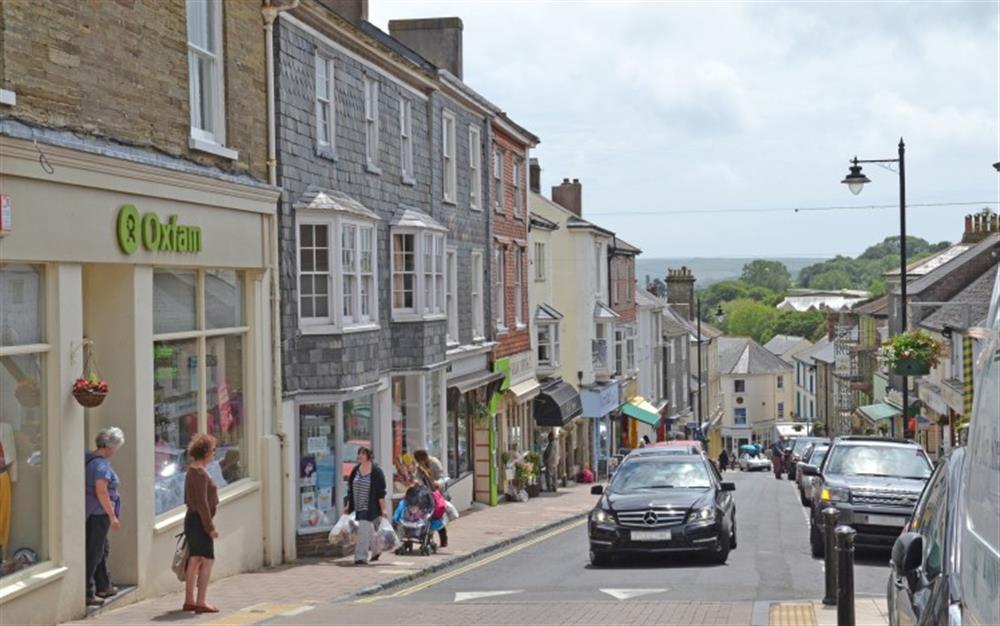 The Kingsbridge high street - just minutes from the front door!