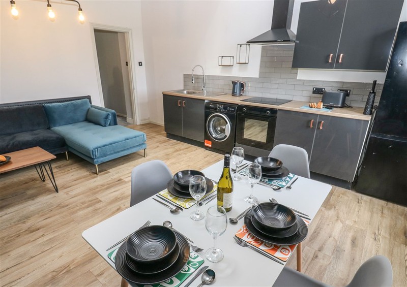 This is the kitchen at Myrtle Loft, Cross Roads