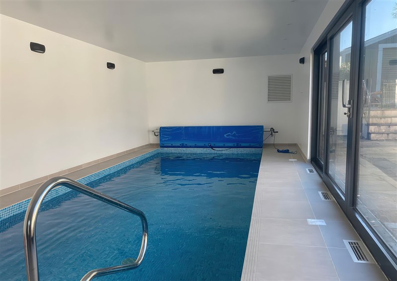 The swimming pool at Mys Hedra Farm, St Buryan