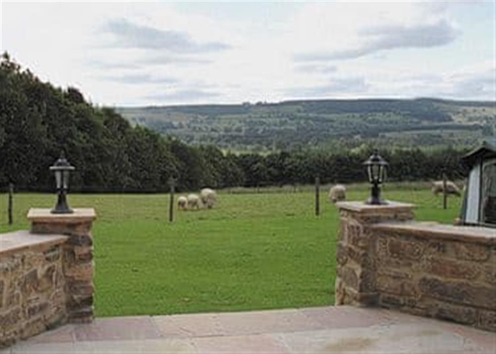 View at Myton House in Thornton Steward, near Middleham, North Yorkshire