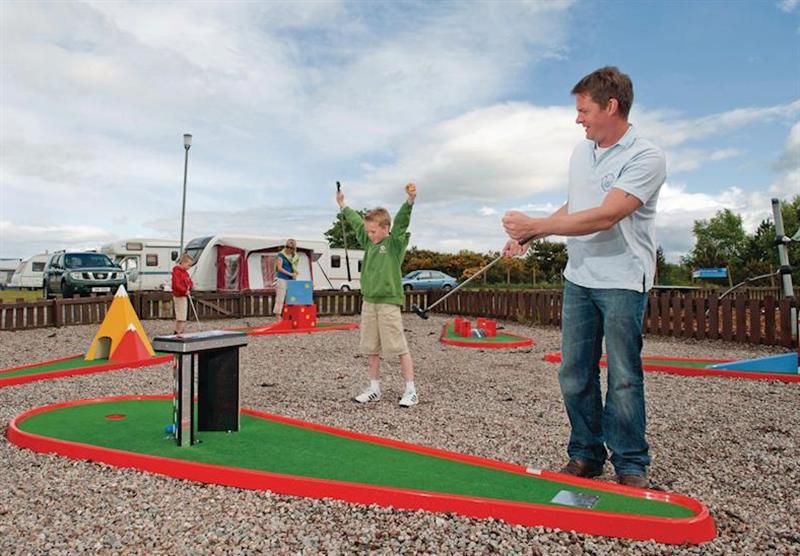 Crazy golf at Nairn Lochloy in Morayshire, Northern Highlands