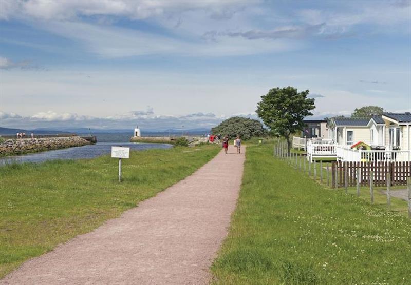 The park setting at Nairn Lochloy in Morayshire, Northern Highlands