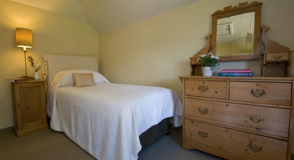 The single bedroom at Nanceglos House in Nr Penzance, Cornwall