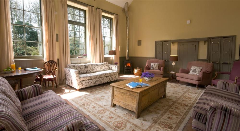 The sitting room at Nanceglos House in Nr Penzance, Cornwall