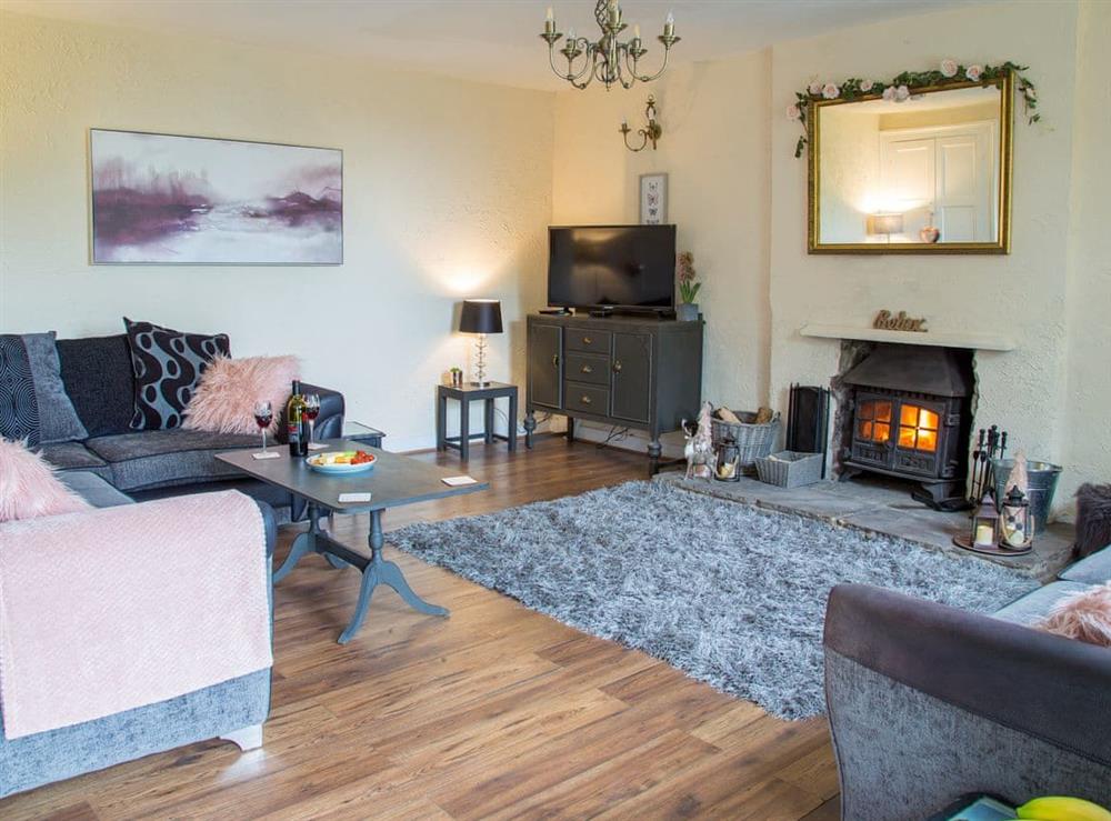 Living room at Nancroft in Pendleton, near Clitheroe, Lancashire