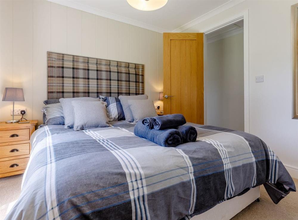 Double bedroom at Nanny Goat Lodge in Chadwick, near Worcester, Worcestershire