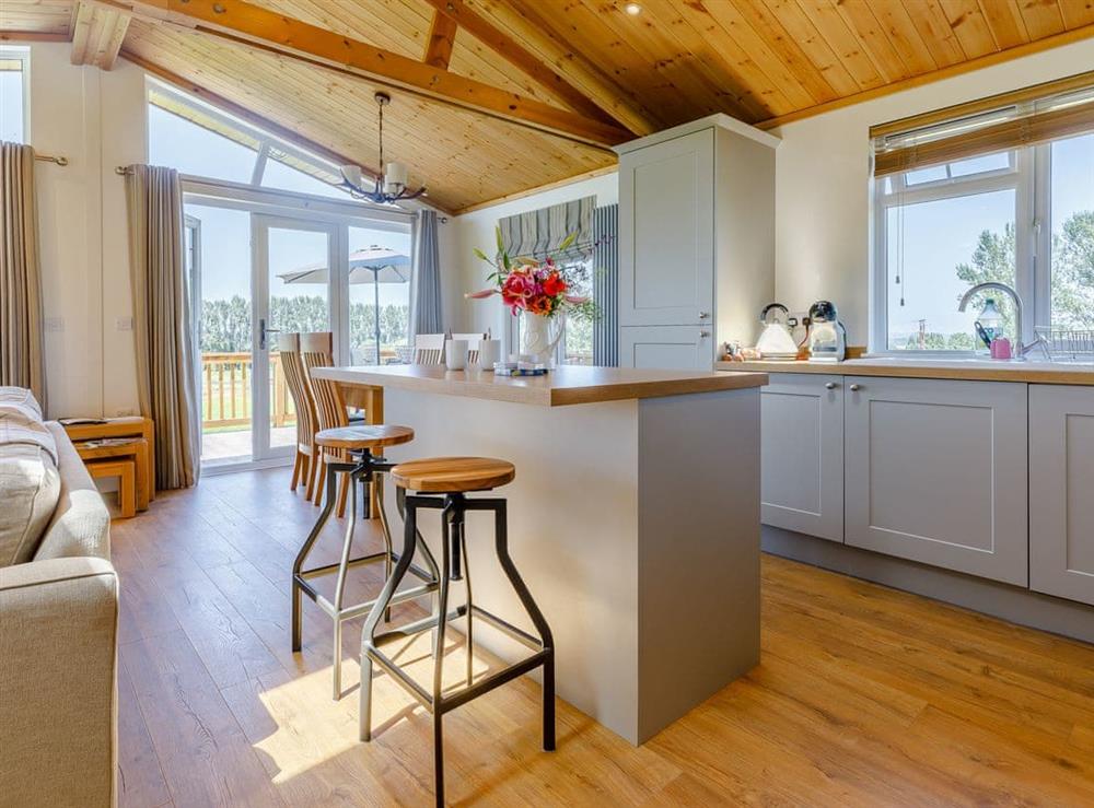 Kitchen at Nanny Goat Lodge in Chadwick, near Worcester, Worcestershire