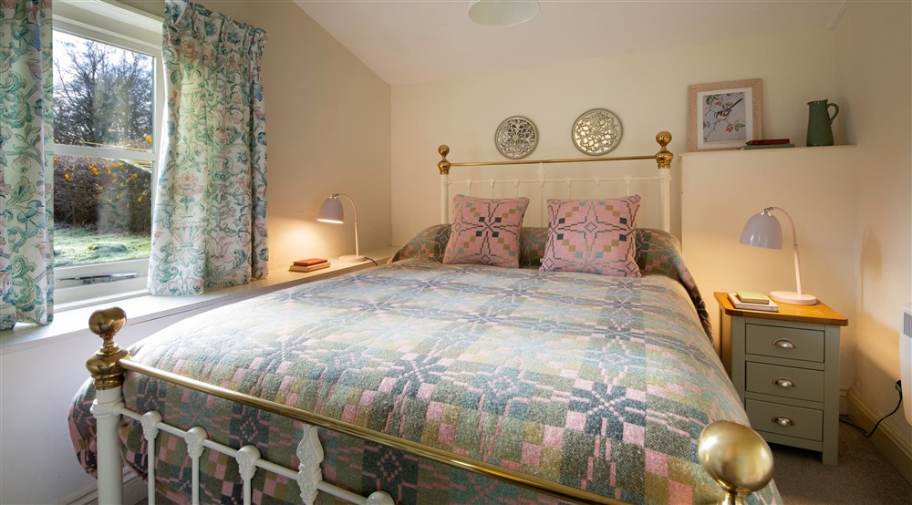 The double bedroom at Nant Las in Dolgellau, Gwynedd