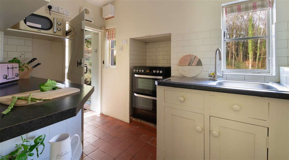 The kitchen at Nant Las in Dolgellau, Gwynedd